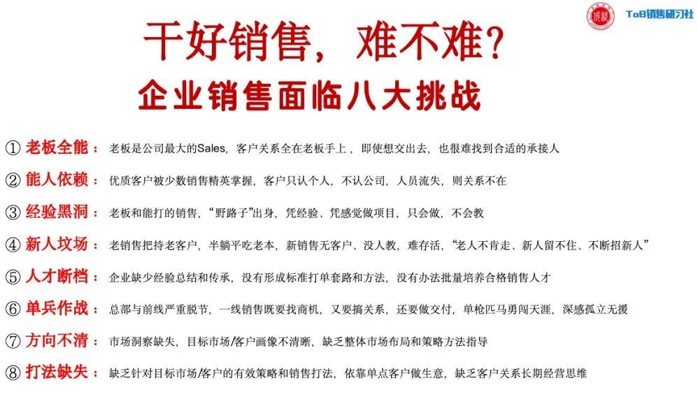 鍛造銷售鐵軍，構建增長引擎！